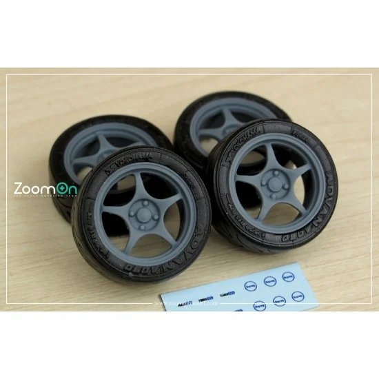 ZoomOn ZR105-15 1/24 15'' Enkei RP01 Rim set with Tyres