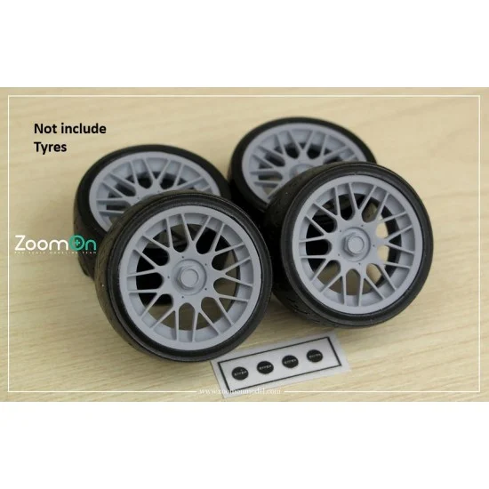 ZoomOn ZR106-14-WT 1/24 14'' Work Starfield Rim set without Tyre