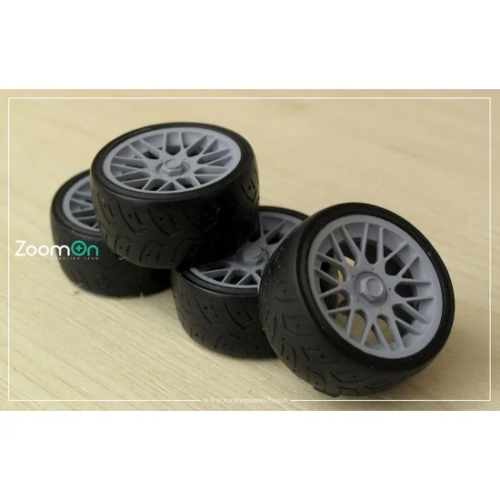 ZoomOn ZR106-14 1/24 14'' Work Starfield Rim set with Tyres
