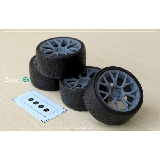 ZoomOn ZR109-15 1/24 15'' BBS RE-V7 Rim set with Tyres