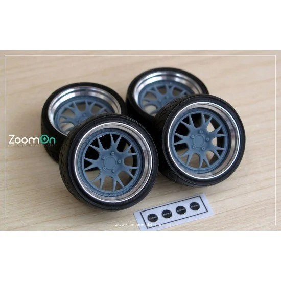 ZoomOn ZR112-19 1/24 19'' SSR Professor MS3 Rim set with Tyres