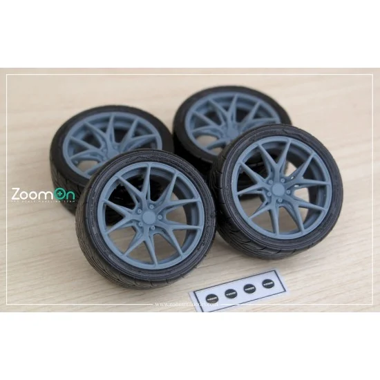 ZoomOn ZR117-16 1/24 16'' Rays VV21S Rim set with Tyres