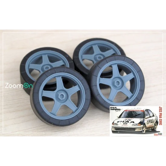 ZoomOn ZR118-17 1/24 17'' Asahitec EG JTCC Rim set with Tyres
