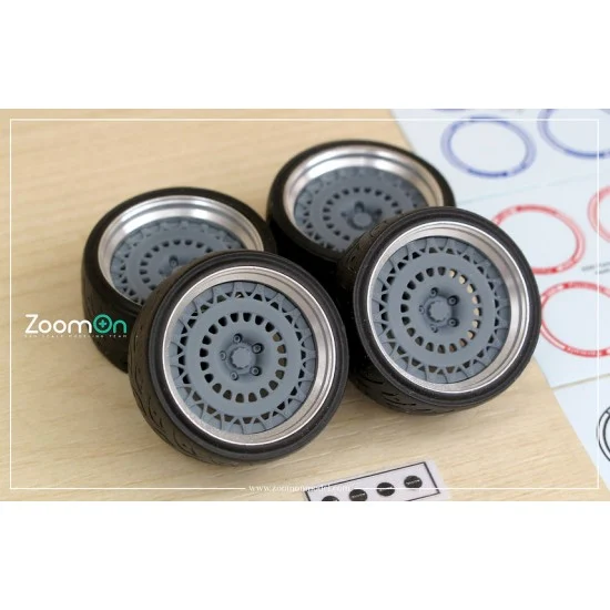 ZoomOn ZR131-18 1/24 18'' SSR Formula Aero Mesh Rim set with Tyres