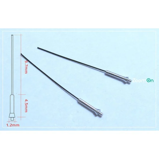 ZoomOn ZT053 1/24 WRC Antenna (2pcs) - Model Cars