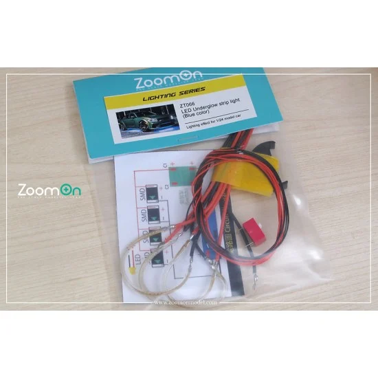 ZoomOn ZT066-BLU LED Underglow Strip Light #Blue for 1 Car