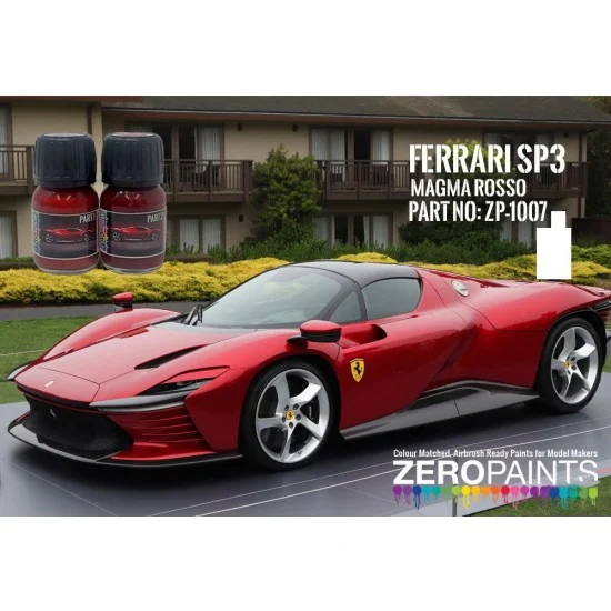 Zero Paints 1007-SP3 Ferrari SP3 Magma Rosso Paint Set (2x 30ml)