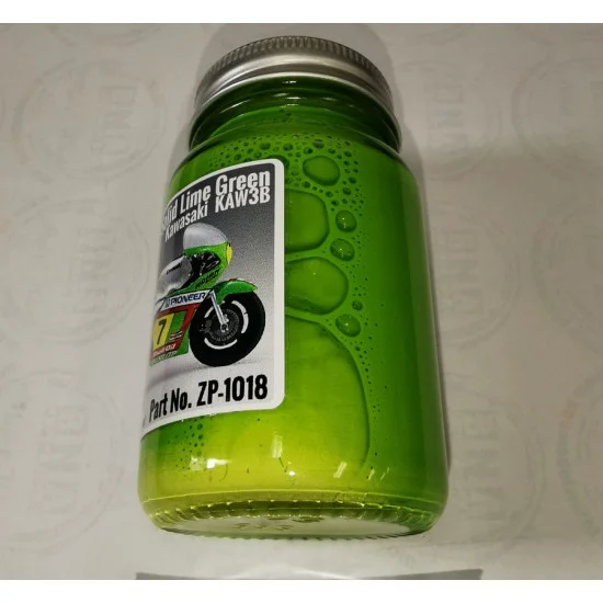 Zero Paints 1018-KAW3B Kawasaki (Moto) Paint - KAW 3B Verde #Solid Lime Green (60ml)