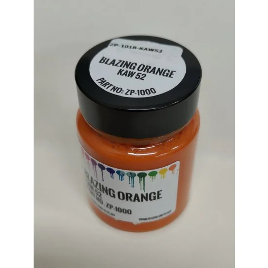 Zero Paints 1018-KAW52 Kawasaki (Moto) Paint - KAW 52 Blazing Orange (60ml)