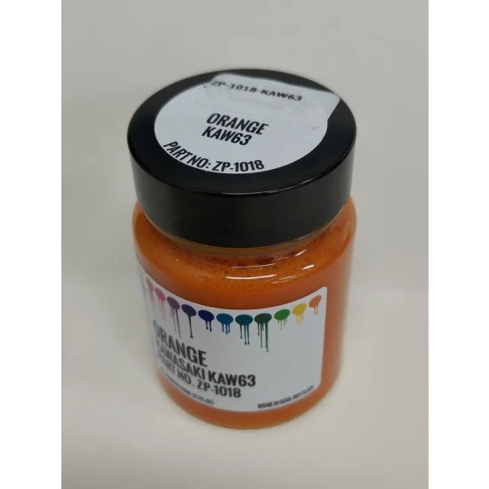 Zero Paints 1018-KAW63 Kawasaki (Moto) Paint - KAW 63 Orange (60ml)