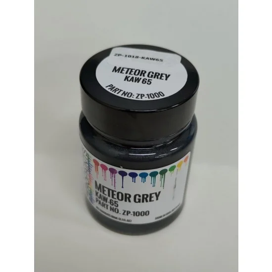 Zero Paints 1018-KAW65 Kawasaki (Moto) Paint - KAW 65 Meteor Grey ZZR1400 (60ml)