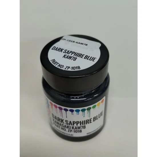 Zero Paints 1018-KAW78 Kawasaki (Moto) Paint - KAW 78 Dark Sapphire Blue ZZR1400 (60ml)