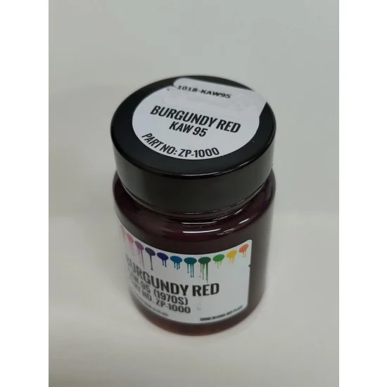 Zero Paints 1018-KAW95 Kawasaki (Moto) Paint - KAW 95 Burgundy Red Mach II 400 1970s (60ml)