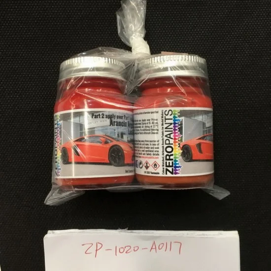 Zero Paints 1020-A0117 Lamborghini Aventador Paint - Arancio Argos Mica 0117 (Pearl) - 2-Part (2x30ml)