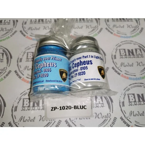 Zero Paints 1020-BLUC Lamborghini Paint - Blu Cepheus 2x30ml [Blue Xirallic]
