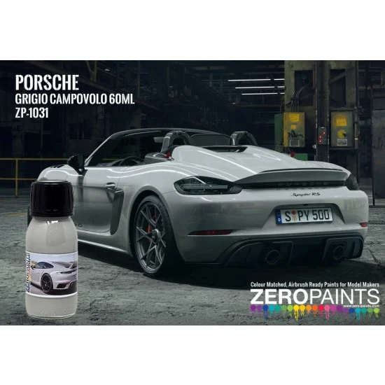 Zero Paints 1031-GRI60 Porsche Grigio Campovolo (60ml)