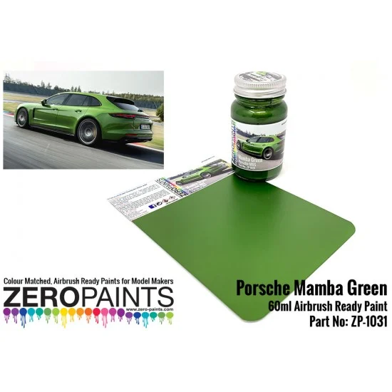 Zero Paints 1031-M6S Porsche Mamba Green M6S Paint (60ml)