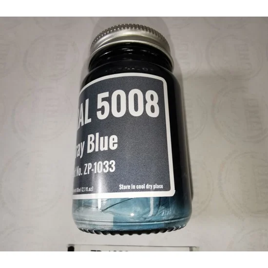 Zero Paints 1033-RAL5008 European Standard Colour - RAL 5008 Gray Blue (60ml)