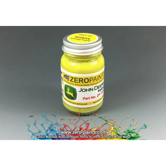 Zero Paints 1355 John Deere Yellow Paint 60ml - Hobby & Model Paints