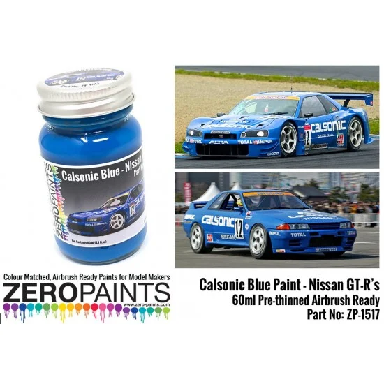 Zero Paints 1517 Calsonic Blue Paint 60ml - Hobby & Model Paints