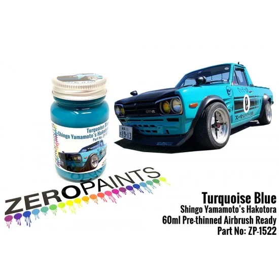 Zero Paints 1522 Turquoise Blue Paint - Shingo Yamamoto's Hakotora 60ml