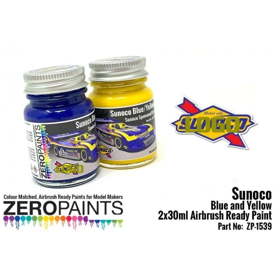Zero Paints 1539-BY Sunoco Blue and Yellow Paint Set 2x30ml