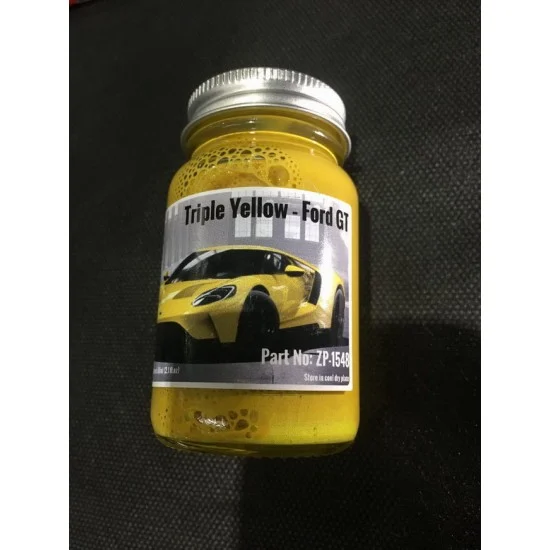 Zero Paints 1548 Ford GT Triple Yellow Paint (60ml) - Hobby & Model Paints