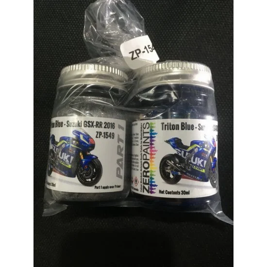 Zero Paints 1549 Suzuki GSX-RR 2016 Triton Blue (2 x 30ml)