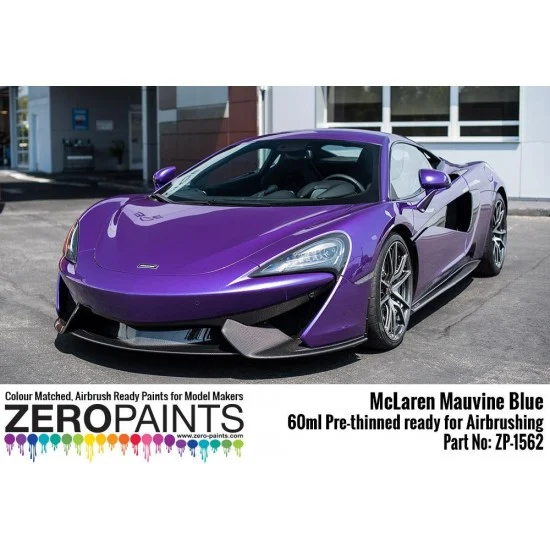 Zero Paints 1562 McLaren Mauvine Blue (Purple) Paint 60ml - Hobby & Model Paints