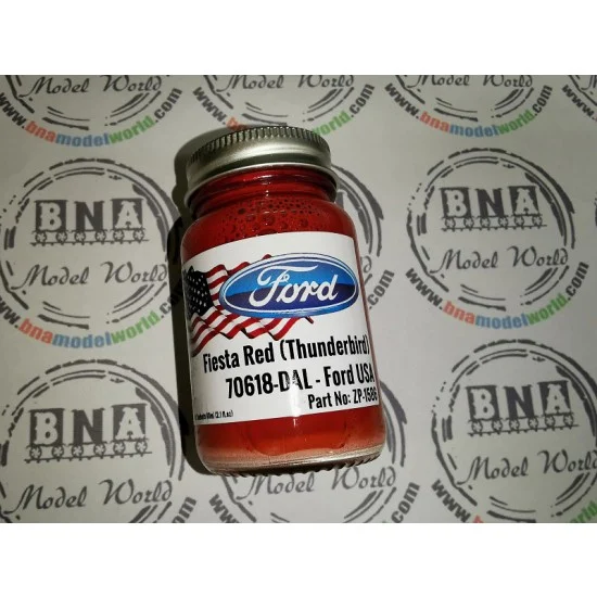 Zero Paints 1586-70618 Ford USA Paint - Fiesta Red (Thunderbird) 70618-DAL (60ml)