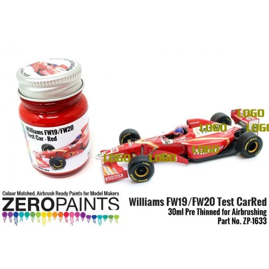 Zero Paints 1633 Williams FW19/FW20 Test Car - Red Paint (30ml)