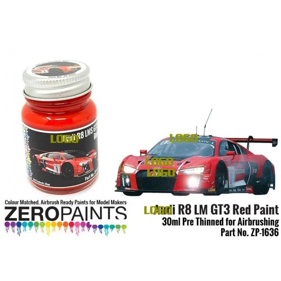 Zero Paints 1636-RED Audi R8 LM GT3 Red Paint 30ml