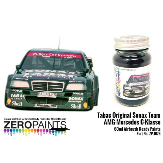 Zero Paints 1676 Tabac Original Sonax Team AMG-Mercedes C-Klasse Paint (60ml)