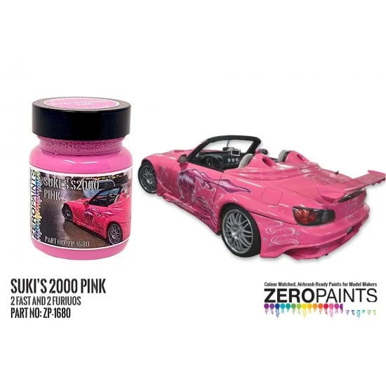 Zero Paints 1680 Suki's VeilSide Honda S2000 Pink Paint 60ml (2 Fast 2 Furious) - Hobby & Model Paints