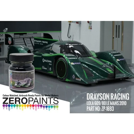Zero Paints 1693 Drayson Racing Lola 609/80 2010 60ml - Hobby & Model Paints
