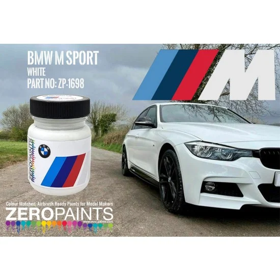 Zero Paints 1698 BMW M Sport White 60ml - Hobby & Model Paints