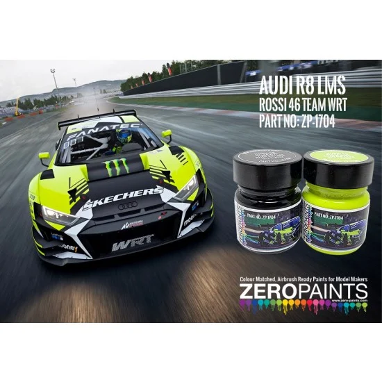 Zero Paints 1704 Rossi 46 Team WRT Audi R8 LMS Paint Set 2x30ml - Hobby & Model Paints