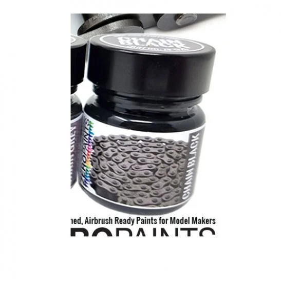 Zero Paints 1719-BLA Motorbike Chain Paint - Black 30ml
