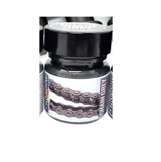 Zero Paints 1719-GRE Motorbike Chain Paint - Grey 30ml