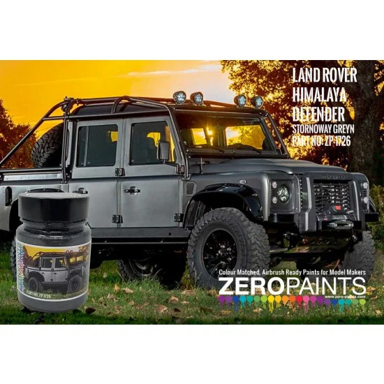 Zero Paints 1726 Land Rover Defender Himalaya Spectre Stornoway Grey (60ml) - Hobby & Model Paints