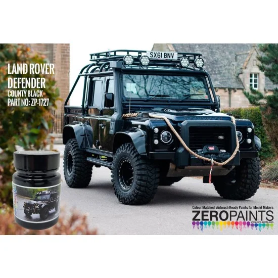 Zero Paints 1727 Land Rover Defender Spectre County Black (60ml) - Hobby & Model Paints