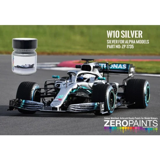 Zero Paints 1735 W10 Silver Paint (30ml) for Alpha Models AM03-0006