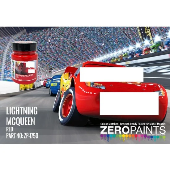 Zero Paints 1750 Lightning McQueen Red (60ml) - Hobby & Model Paints