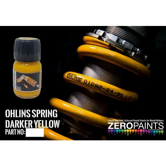 Zero Paints 1758 Ohlins Spring Darker Yellow Paint (30ml) - Hobby & Model Paints
