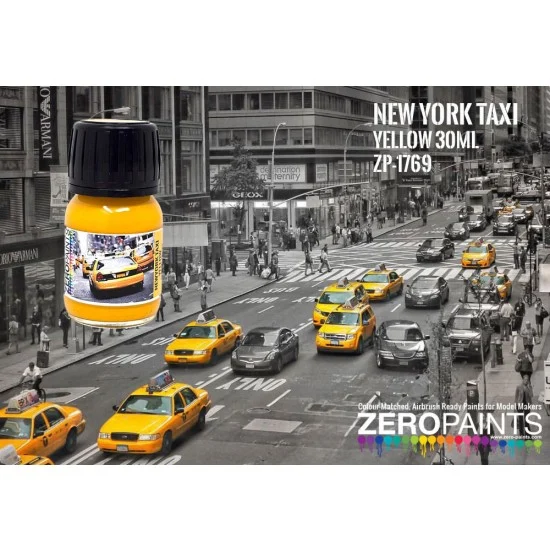 Zero Paints 1769 American New York Taxi Yellow Paint (30ml) - Hobby & Model Paints