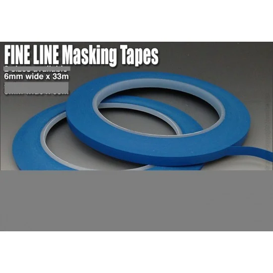 Zero Paints 2014 Fine Line Masking Tape (Width: 6mm, Length: 33m) - Hobby & Model Paints