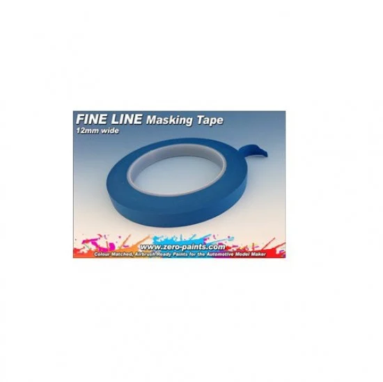 Zero Paints 2022 Fine Line Masking Tape (Width: 12mm, Length: 33m) - Hobby & Model Paints