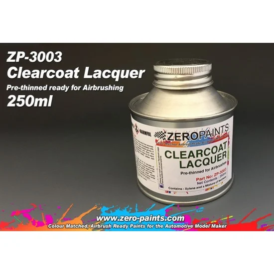 Zero Paints 3003 Clearcoat Lacquer 250ml (Pre-thinned for Airbrushing)