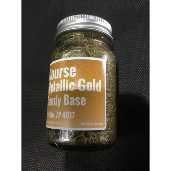 Zero Paints 4017 Course Metallic GOLD Groundcoat for Candy Paints 60ml - Hobby & Model Paints