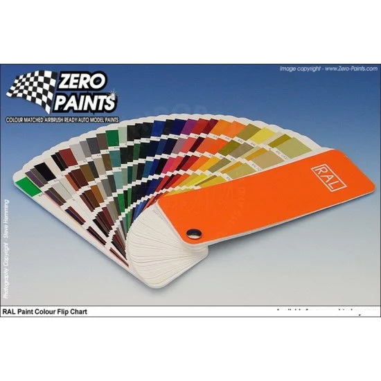 Zero Paints 6010 RAL Paints Colour Chart (European Colour Range Fan) - Hobby & Model Paints